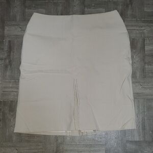 WORTHINGTON Cream khaki A line Midi skirt NEW size 14